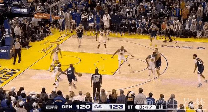 戈登底线突袭 无球切入完成2+1